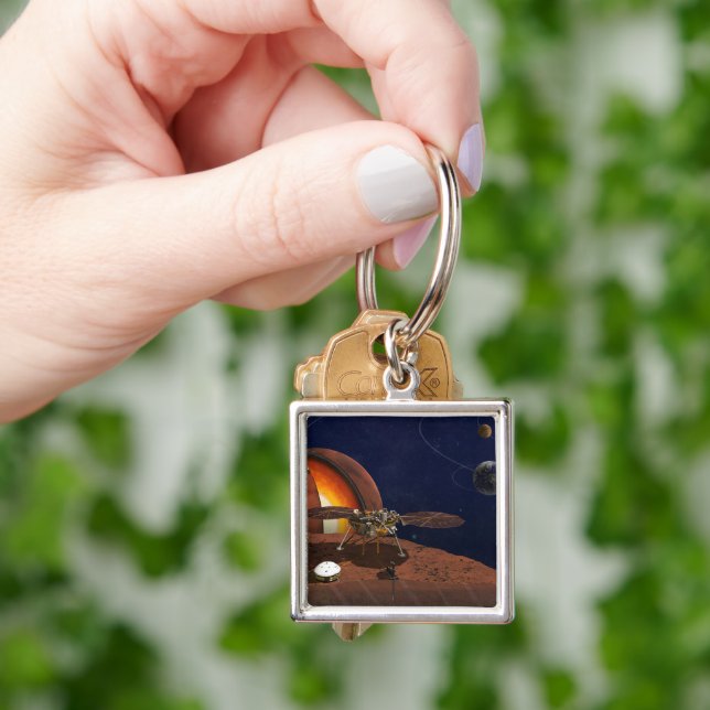 Artist's Rendition Of The Insight Lander. Key Ring (Hand)