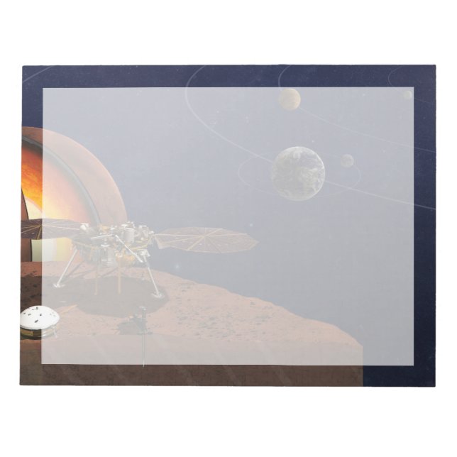 Artist's Rendition Of The Insight Lander. Notepad (Front)