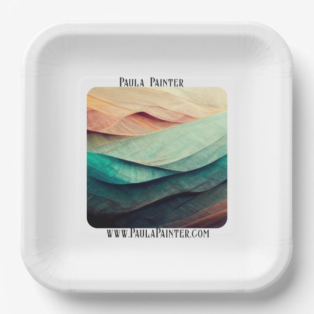 Artists Show Reception Marketing  Paper Plate (Front)