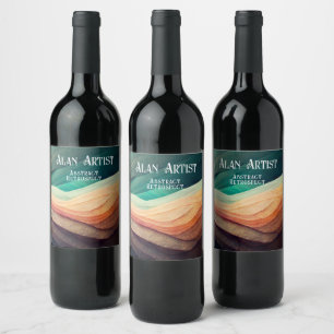 ARTISTS SHOW RECEPTION WINE BOTTLE LABEL