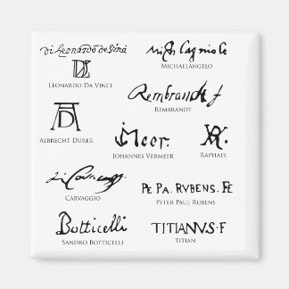 artists-signatures-No5-classical-artists Magnet