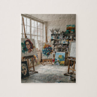 Artist's studio jigsaw puzzle