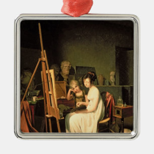 Artist's Studio Metal Tree Decoration