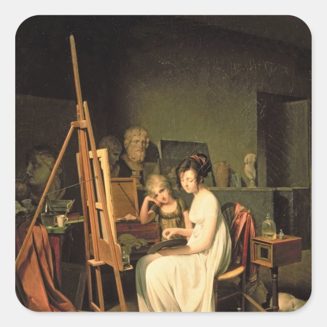 Artist's Studio Square Sticker (Front)