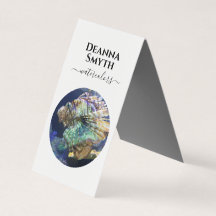 ARTISTS UNIQUE  Tent Fold Folded Business Card