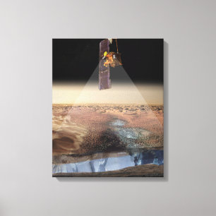 Artist's View of Odyssey Detecting Ice Canvas Print