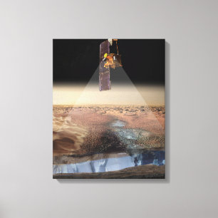 Artist's View of Odyssey Detecting Ice Canvas Print