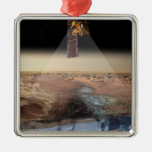 Artist's View of Odyssey Detecting Ice Metal Tree Decoration