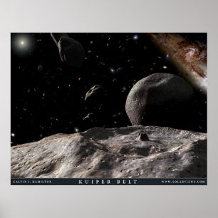  Artist's View of the Kuiper Belt Poster