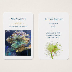ARTISTS WHITE BUSINESS AND CONTACT PROFILE CARDS