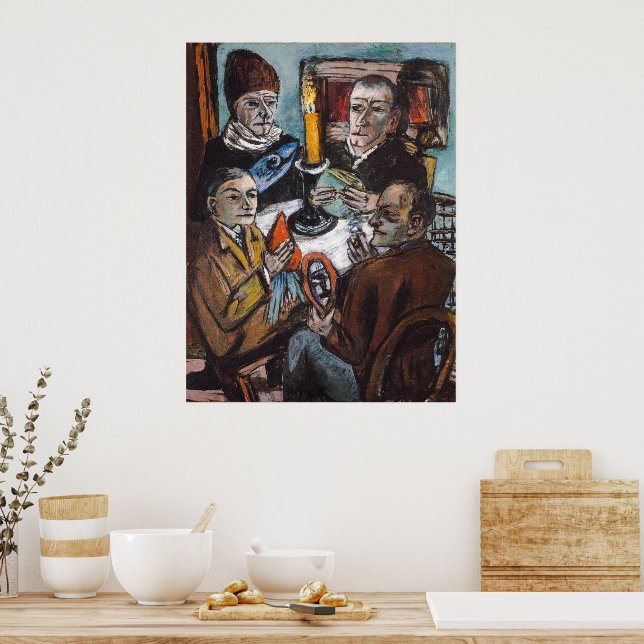 Artists with Vegetables | Max Beckmann | Poster (Kitchen)