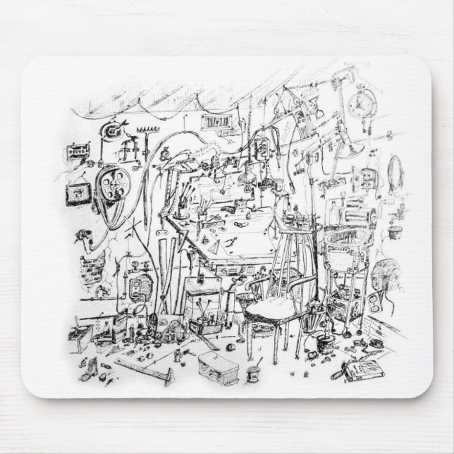 Artist's Work Bench | Gene Young Mouse Mat (Front)