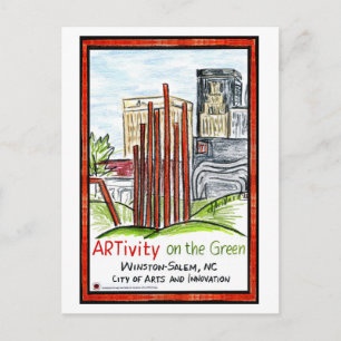 ARTivity on the Green Postcard