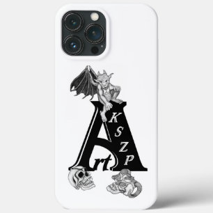 ArtKSZP Logo with Golem and Skull iPhone 13 Pro Max Case