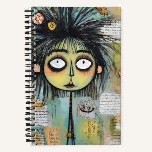 ArtLady 18 Charming and distressed Notebook