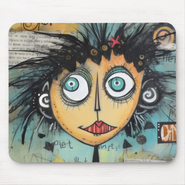 ArtLady 21 Charming and distressed Mouse Mat (Front)