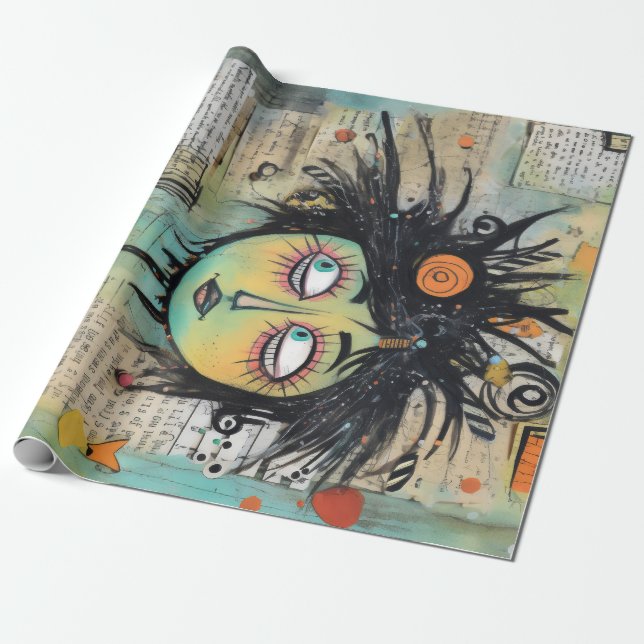 ArtLady 27 Charming and distressed Wrapping Paper (Unrolled)