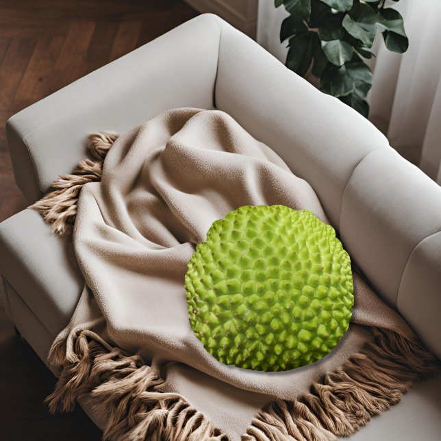 Artocarpus Camansi Botanical Round Pillow (Creator Uploaded)