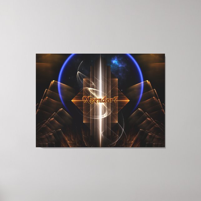 Artrillian Domain Of Xzendor7 Fractal Art Canvas Print (Front)
