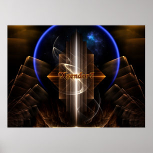 Artrillian Domain Of Xzendor7 Fractal Art Poster