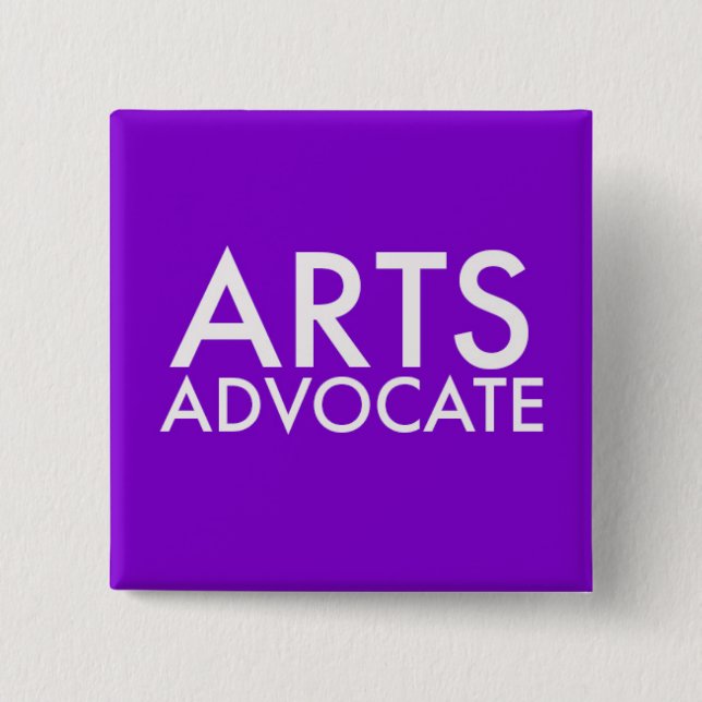 Arts Advocate Button (Front)