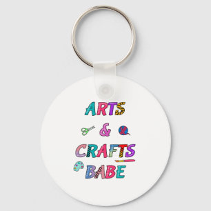 Arts and Crafts Babe Key Ring