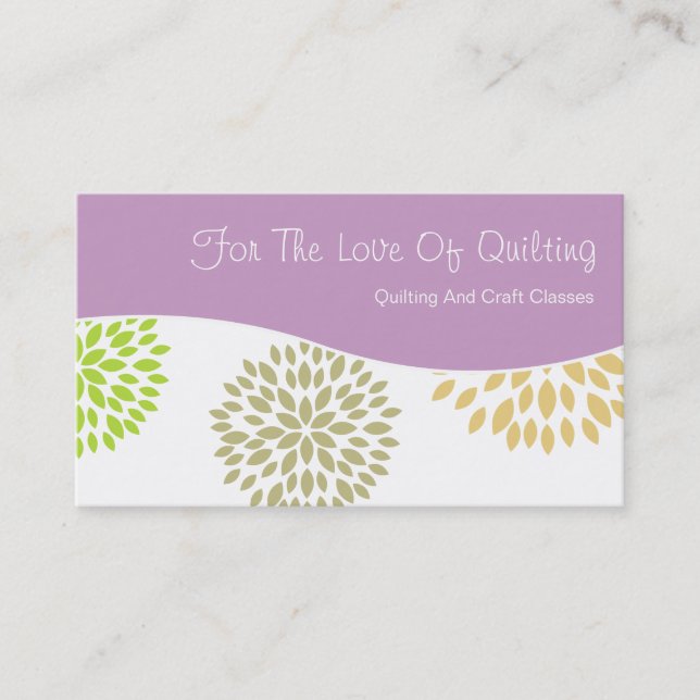 Arts And Crafts Business Cards (Front)