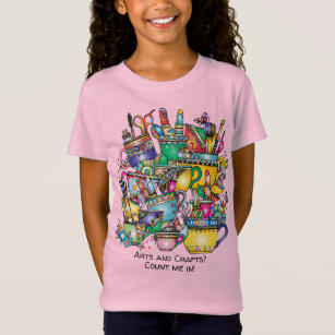 Arts and Crafts Count Me In! Colourful Fun Kids T-Shirt