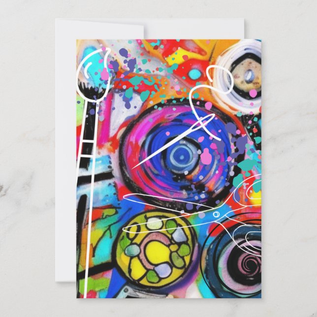 Arts and Crafts Holiday Card (Front)