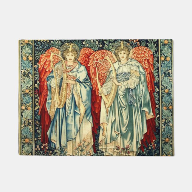 Arts and Crafts Movement By Edward Burne Jones Doormat (Front)