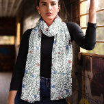 Arts and Crafts Poppies Scarf<br><div class="desc">Introducing our exquisite 10-inch wide and 45-inch long chiffon scarf, a mesmerising piece that embodies the essence of Arts and Crafts. Drawing inspiration from the renowned artist William Morris, this botanical pattern scarf showcases a harmonious blend of sage, red, and blue hues, capturing the spirit of nature's beauty. Every detail,...</div>