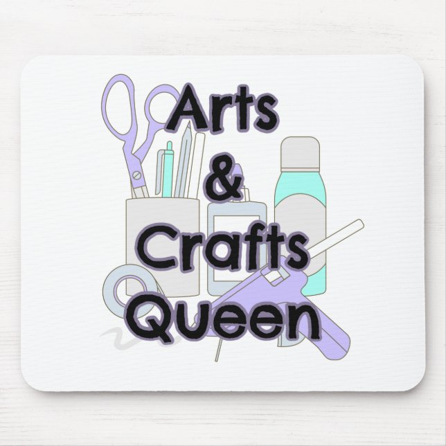 Arts and Crafts Queen Mouse Mat (Front)
