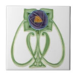 Arts and Crafts Style Tile<br><div class="desc">Here is another Arts and Crafts in the Nouveau Style ceramic tile. This is such a pretty tile and would look lovely in a tiled area of your home. You could also use it as an ornament or coaster. Perhaps you have even more ideas how to use it. There are...</div>