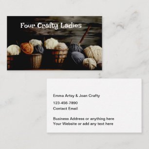 Arts And Crafts Theme Business Cards