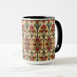Arts & Crafts Craftsman and Mission frieze floral Mug