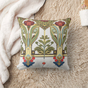 Arts & Crafts Craftsman and Mission Style floral  Cushion