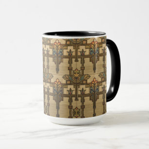 Arts & Crafts Craftsman and Mission Style floral Mug