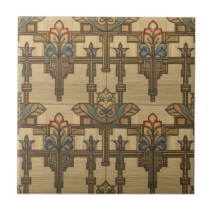 Arts & Crafts Craftsman and Mission Style floral Tile