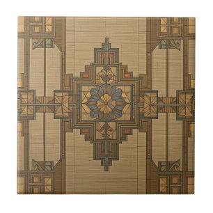 Arts & Crafts Craftsman and Mission Style floral Tile