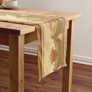 Arts & Crafts, Craftsman or Mission Style Flowers Short Table Runner