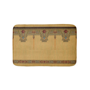 Arts & Crafts, Craftsman or Mission Style Rose Bath Mat