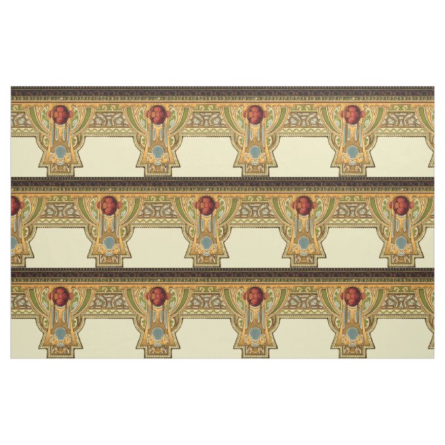 Arts & Crafts, Craftsman or Mission Style Roses Fabric (Fat Quarter)