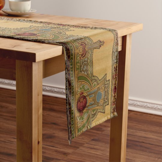 Arts & Crafts, Craftsman or Mission Style Roses Short Table Runner
