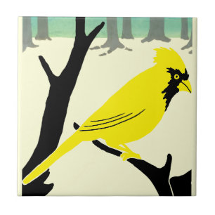 Arts & Crafts or Craftsman 1907 Bird Tile