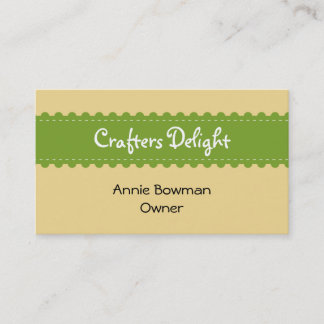 Arts crafts ribbon accessories handmade business business card
