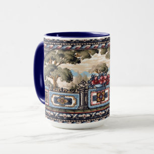 Arts & Crafts Style Balcony Landscape Vista Frieze Mug