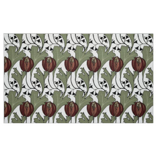 Arts & Crafts Style Petworth Floral Pattern Fabric