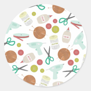 Arts & Crafts Themed Envelope Seal Sticker