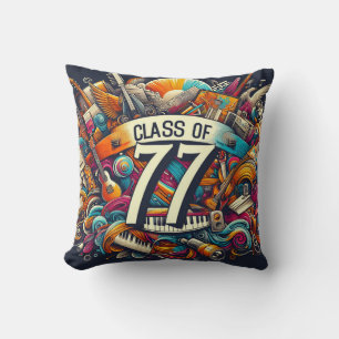 Arts high school class of 77 cushion