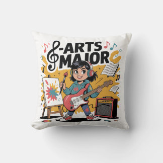 Arts Major Cartoon Illustration - Unique Creative  Cushion